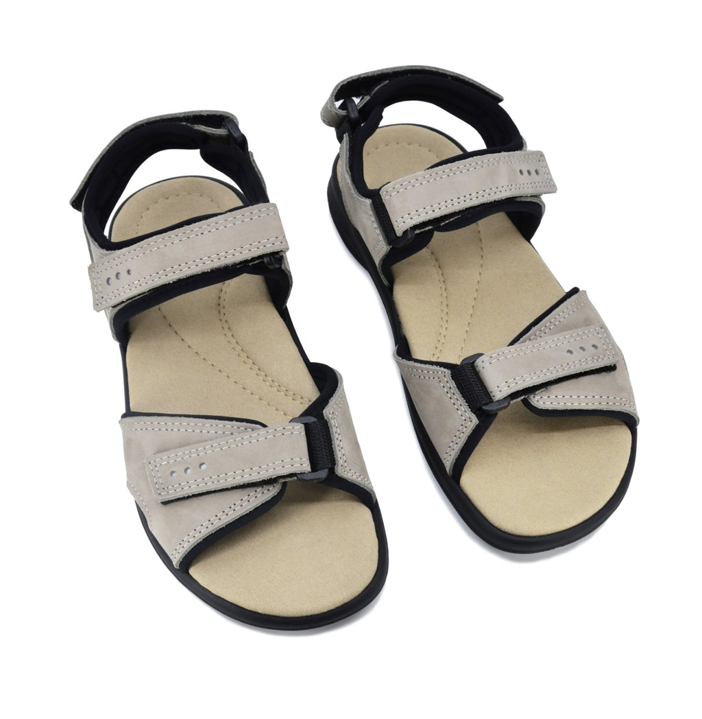 Liiva Women's Leather Sandals - Grey