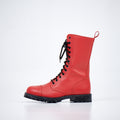 516 aka High Aviator Boots - Red